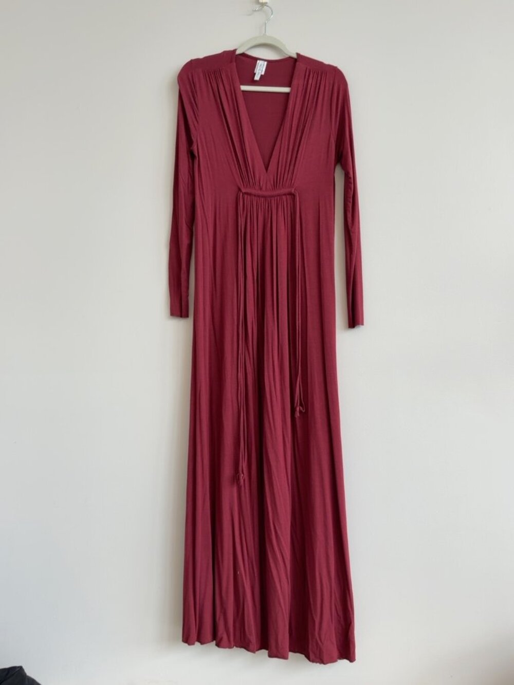 Rachel Pally Burgundy Modal Kaftan Maxi Dress M Maternity Friendly
